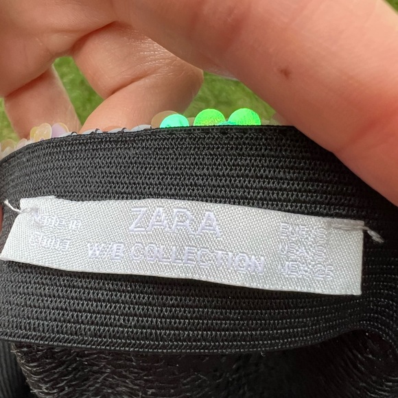 ZARA Sequin BARBIE Core Short Statement Skirt Size women’s Small - Picture 2 of 12